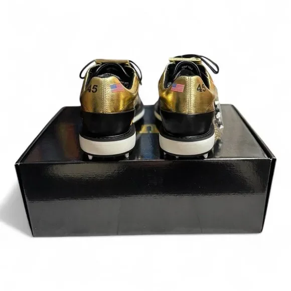 The Trump Presidential Gold Golf Shoes Men’s Size 5 Women’s 6.5 PRESALE /1000 Trump main image 4